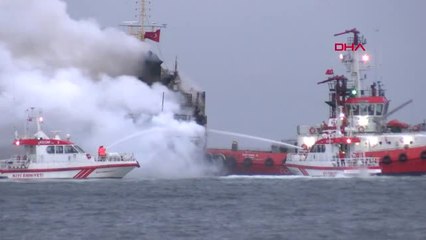 İstanbul- Pendik'te Gemi Yangını