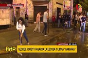 La Victoria: alcalde George Forsyth y empresarios limpian las calles de Gamarra