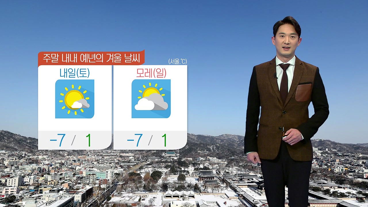 [날씨] 주말 내내 겨울 날씨...종일 '미세먼지' 기승 / YTN