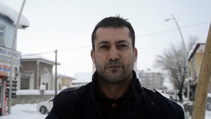 Ağrı'da kar yağışı