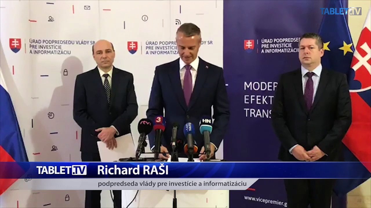 ZÁZNAM: TK podpredsedu vlády SR pre investície a informatizáciu Richarda Rašiho