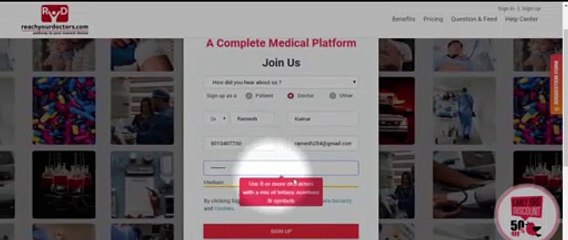 How to Register in Reach Your Doctors (RYD) as a Doctor?