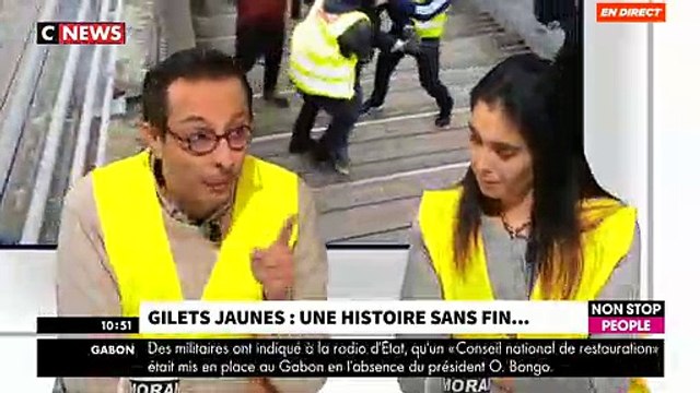 Les gilets jaunes en plateau dans Morandini Live refusent de condamner le boxeur qui a attaqué les forces de l'ordre - VIDEO
