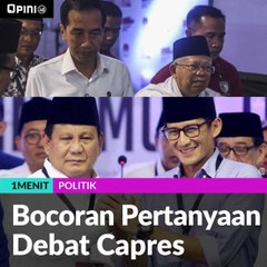Bocoran Pertanyaan Debat Capres