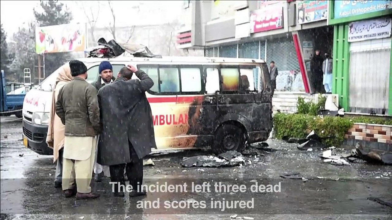 Firemen extinguish deadly Kabul fire