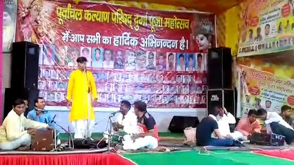 सरस्वती भजन गाते हुए गायक रवी यादव आजमगढ़// singer ravi yadav azamgarh//new bhajan song in panipat haryana