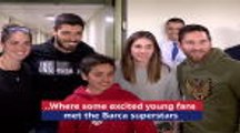 Messi and Suarez visit children's hospital