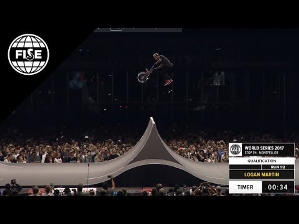 Logan MARTIN - 1st qualif BMX Spine - FISE Montpellier 2017