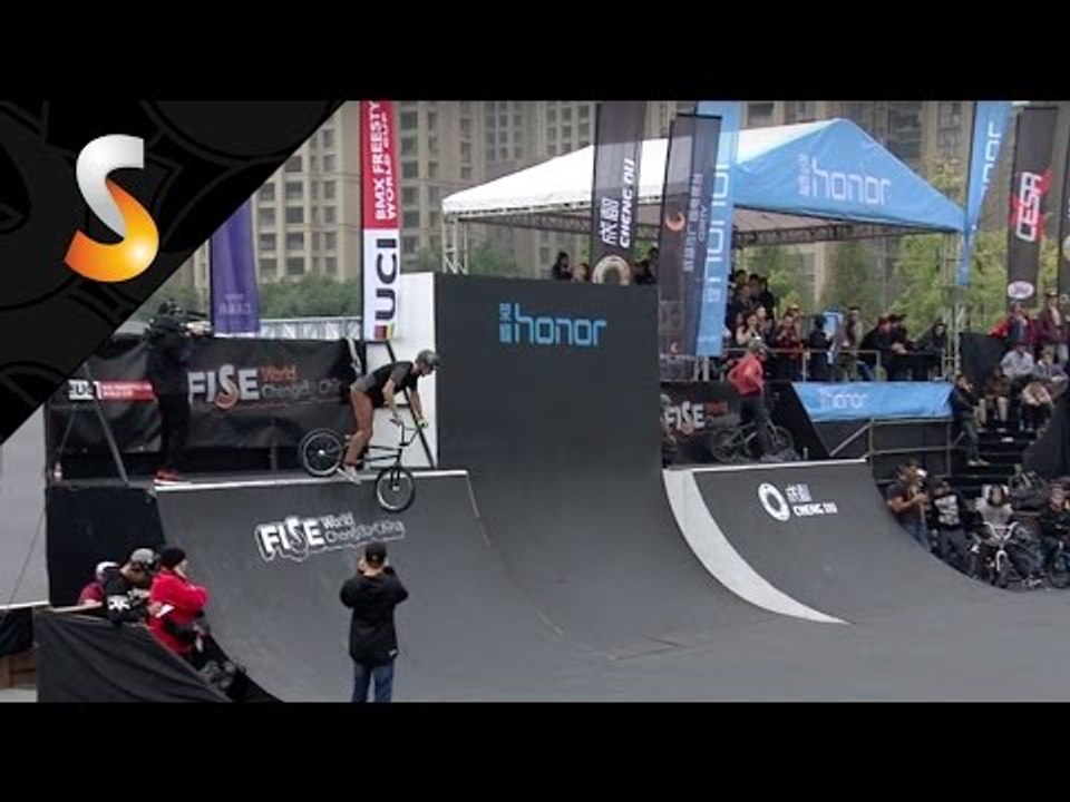 Colton Walker 3rd Final UCI BMX Freestyle World Cup FISE World Chengdu 2016