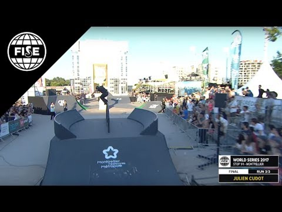 Julien CUDOT 1st Final ROLLER SLOPESTYLE FISE Montpellier 2017