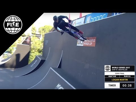 Logan Martin - 1st Semi Final UCI BMX Freestyle Park World Cup - FISE Montpellier 2017