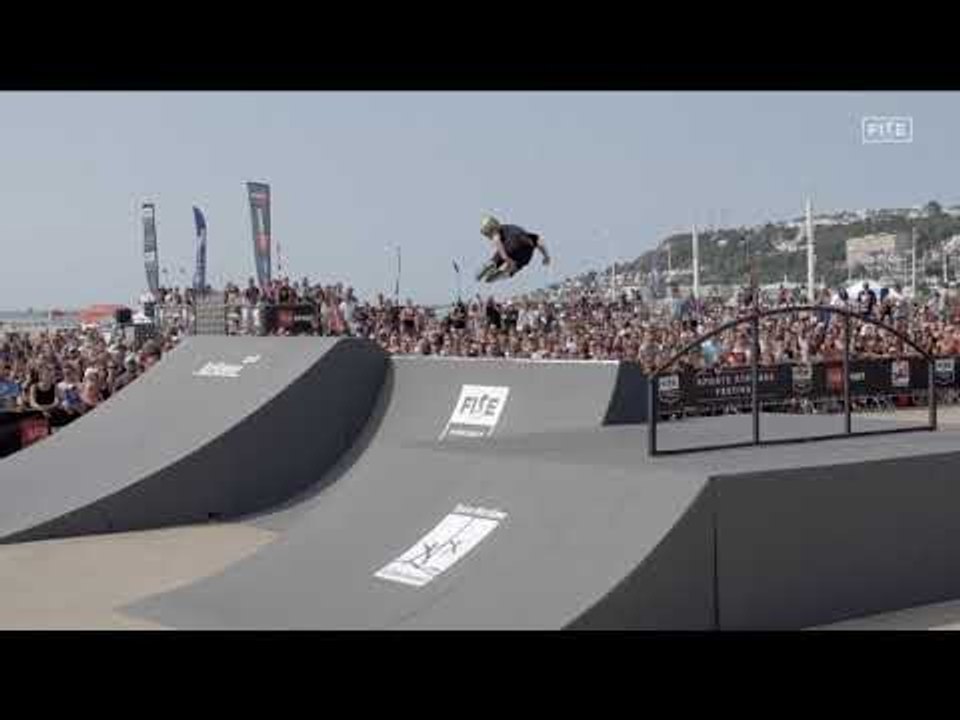 Romain Godenaire - 1st final Roller Freestyle Park - FISE Xperience Le Havre 2017
