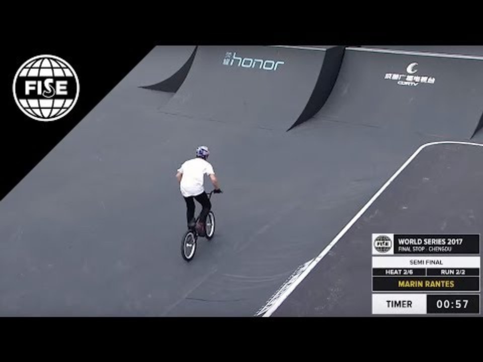 Marin Rantes: 1st Semi Final UCI BMX Freestyle Park World Cup at FISE World Series Chengdu