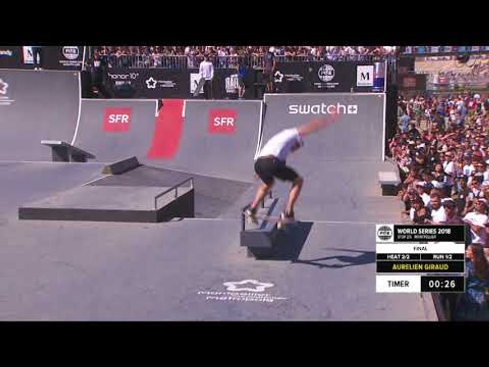 Aurelien Giraud | 3rd Final Skateboard Street -  FISE World Series Montpellier 2018