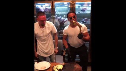 Ribéry s'offre une entrecôte.. Recouverte d'or  à 1200 euro