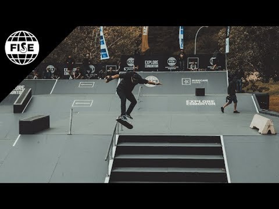 Richard Tury Winning Run - Skateboard Street Semi Final | FISE World Series Edmonton 2018