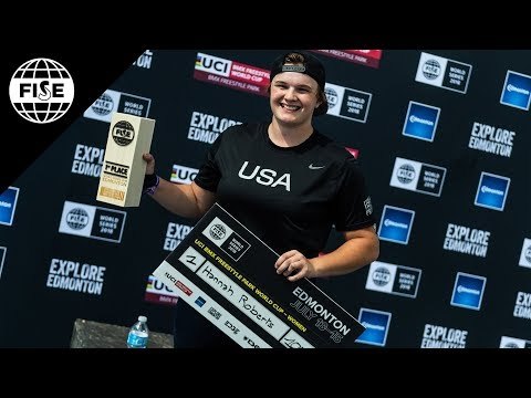 Hannah Roberts Winning Run - UCI BMX Freestyle Park Women World Cup Final | FISE Edmonton 2018