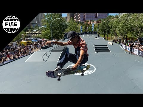 Ikeda Daisuke Winning Run - Skateboard Street Final | FISE World Series Edmonton 2018