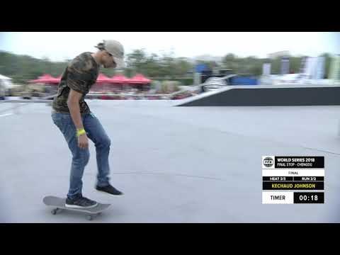 Ke'Chaud Johnson 3rd Place - Skateboard Street Final | FISE World Series Chengdu 2018
