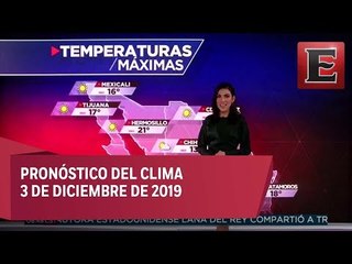 Pronóstico del clima para hoy 3 de enero de 2019