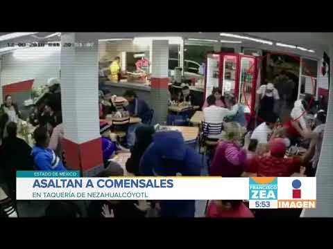Asaltan a comensales en taquería del Edomex | Noticias con Francisco Zea