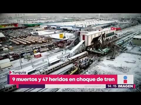 9 muertos y 47 heridos en choque de tren | Noticias con Yuriria Sierra