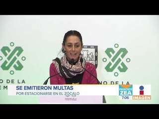 ¡Legisladores fueron multados por estacionarse en el Zócalo!