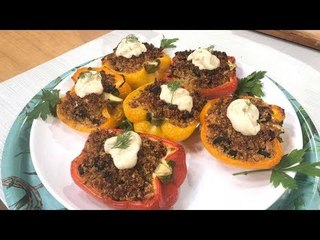 Cocina Vegana: pimientos rellenos con mayonesa de albahaca casera | Sale el Sol