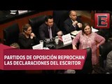 Debate en el Senado por ley que permite a Taibo II dirigir el Fondo de Cultura