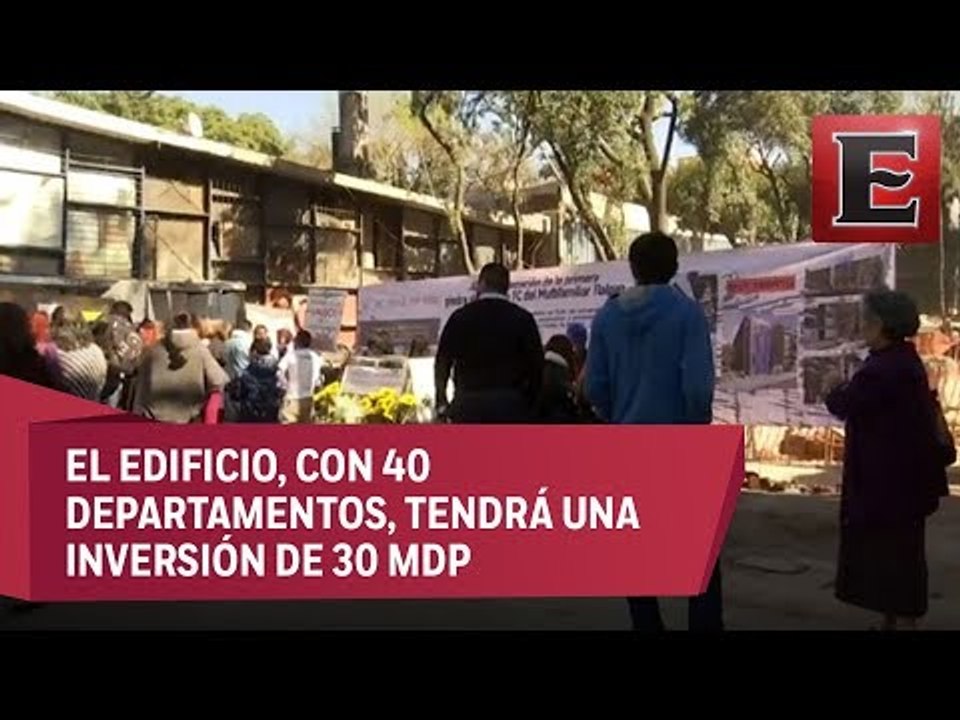 Colocan la primera piedra para la reconstrucción del Multifamiliar Tlalpan