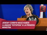 Polémica en Reino Unido por el presunto insulto de un legislador a Theresa May