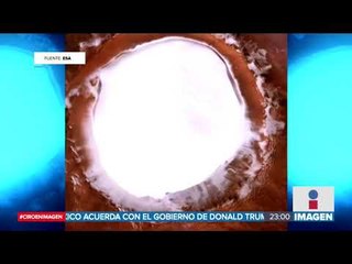 Encuentran cráter de hielo en Marte | Noticias con Ciro