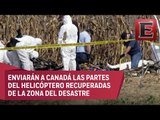Expertos canadienses concluyen peritaje por desplome de helicóptero en Puebla