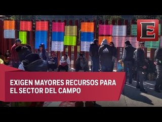Campesinos bloquean otra vez accesos a la Cámara de Diputados