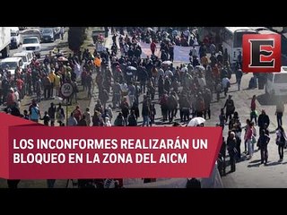Manifestantes provocan caos vial al dirigirse a Boulevard Puerto Aéreo