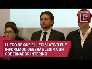Notifican 'ausencia absoluta' de la gobernadora al congreso local