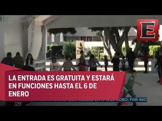 Instalan pista de hielo en la alcaldía Benito Juárez