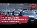 Dos mil elementos vigilarán celebración de Año Nuevo en Reforma