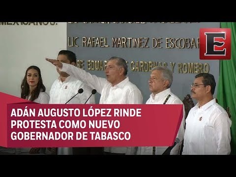 Adán Augusto rinde protesta como gobernador de Tabasco