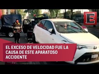 Conductora choca contra las rejas de una vivienda en Tlalpan