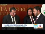 Rinden protesta suplentes de senadores fallecidos | Noticias con Francisco Zea