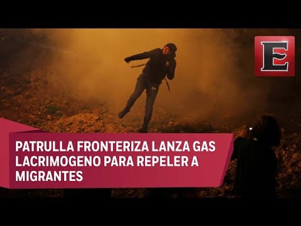 EU lanza gas lacrimógeno a migrantes en la frontera