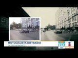 Motociclista se estrella contra un auto en Tlatelolco | Noticias con Francisco Zea