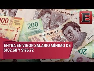 Entra en vigor aumento al salario mínimo