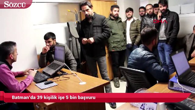 Batman’da 39 kişilik işe 5 bin başvuru