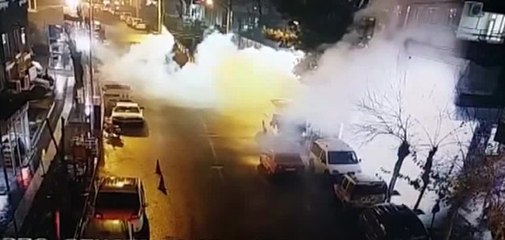 Emniyete Saldırı Kamerada