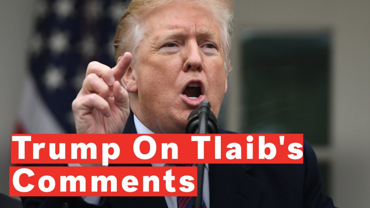 Trump Calls Rashida Tlaib's Profanity-Laced Call For His Impeachment 'Disgraceful'