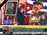 Daniel Ortega en homenaje a Fidel-Telesur