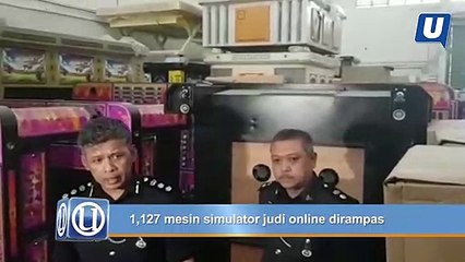 1,127 mesin simulator judi online dirampas