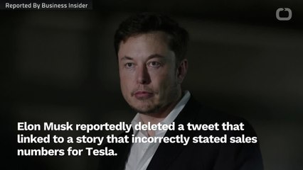 Elon Musk Deleted Tweet Linking To Article That Incorrectly Stated Tesla Numbers